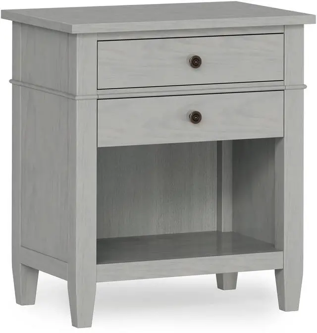 Main image of Carlton - Bedside Table - Fog Grey