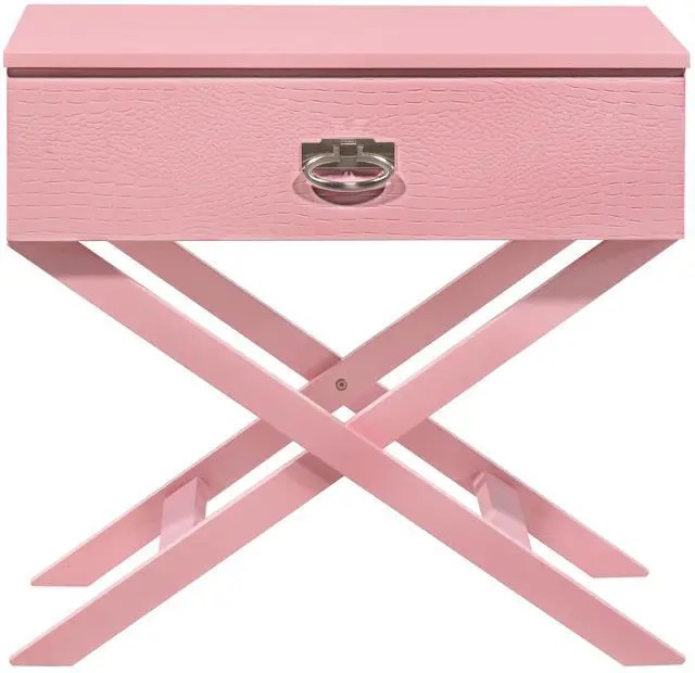 Alt view image 3 of 4 - Charming Pink Nightstand For Modern Spaces