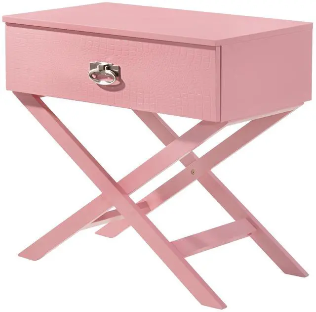 Alt view image 2 of 4 - Charming Pink Nightstand For Modern Spaces