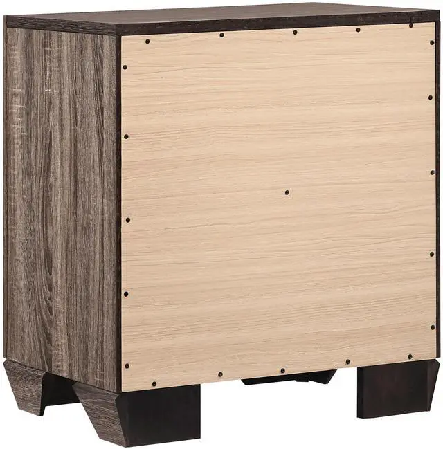 Alt view image 7 of 7 - Tomasina Washed Taupe 2-Drawer Rectangular Nightstand