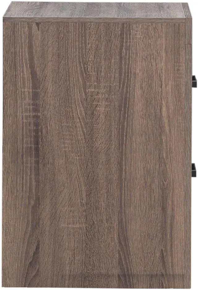 Alt view image 6 of 7 - Brantford Barrel Oak 2-Drawer Nightstand