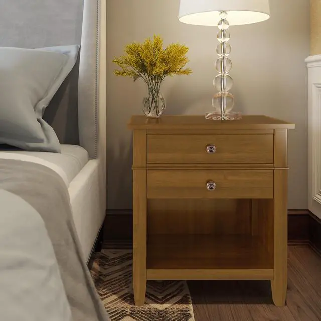 Alt view image 7 of 7 - Carlton - Bedside Table - Light Golden Brown