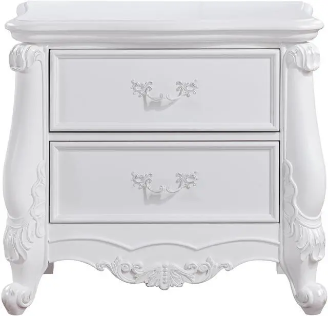 Alt view image 4 of 4 - Latisha White Finish Nightstand
