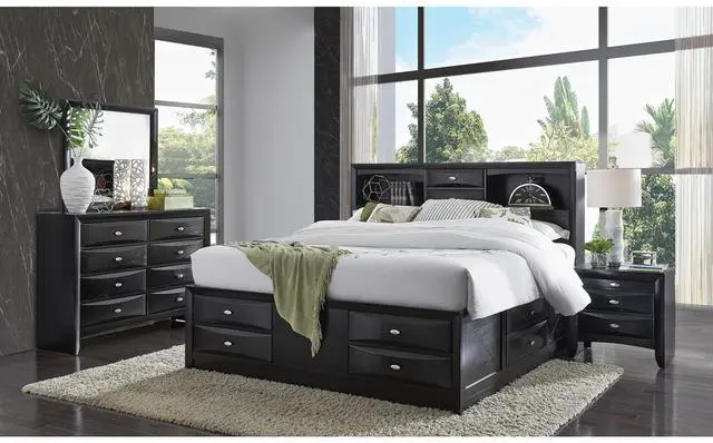 Alt view image 6 of 6 - LUCILLE BLACK NIGHTSTAND