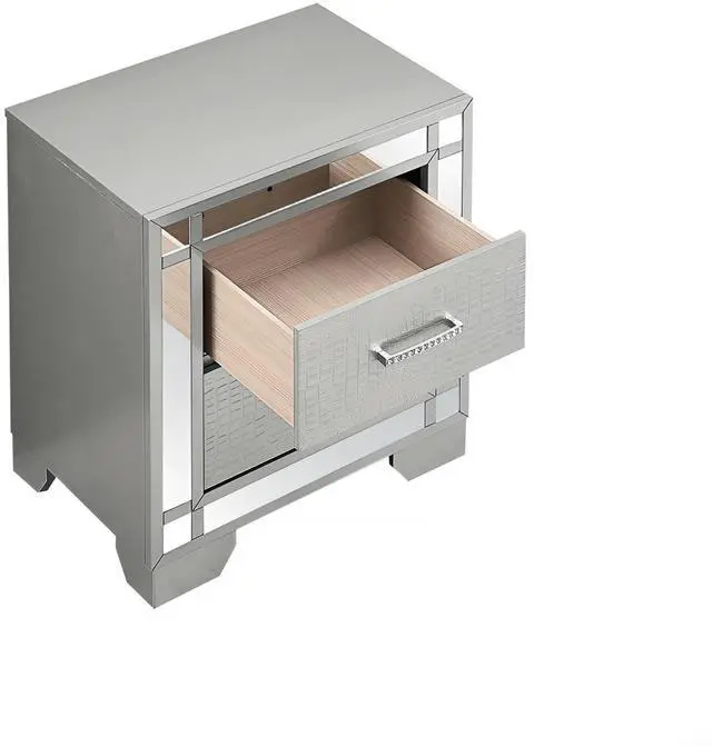 Alt view image 5 of 6 - Elegant Silver Champagne Accent Table