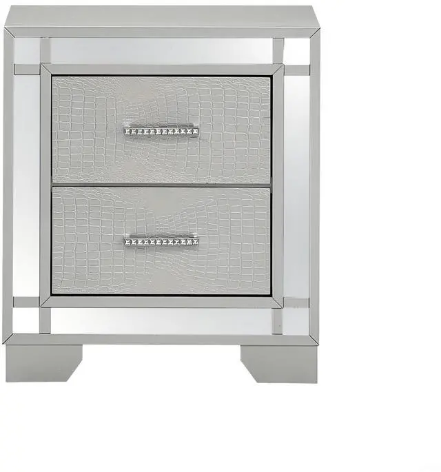 Alt view image 6 of 6 - Elegant Silver Champagne Accent Table
