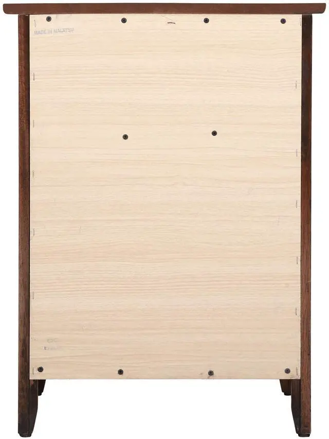 Alt view image 4 of 7 - Izzy G1412-N-25 1 Drawer /1 Door Nightstand , Cappuccino