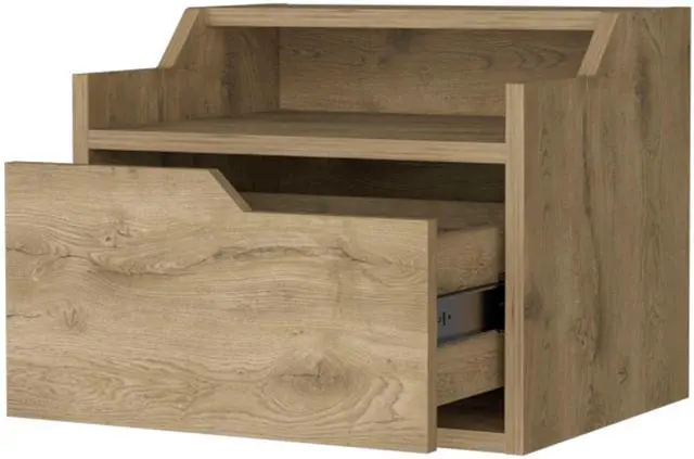 Alt view image 4 of 7 - Macadamia Dual-Shelf Display Nightstand