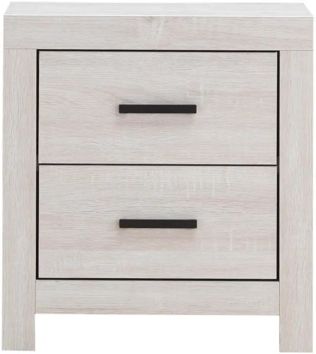 Alt view image 4 of 7 - Brantford Coastal White 2-Drawer Nightstand