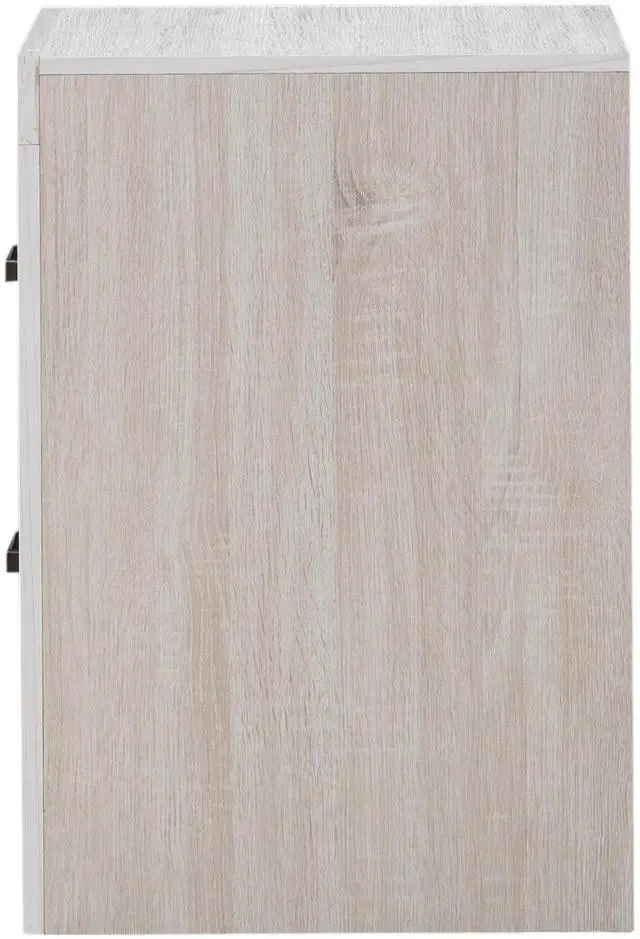 Alt view image 5 of 7 - Brantford Coastal White 2-Drawer Nightstand