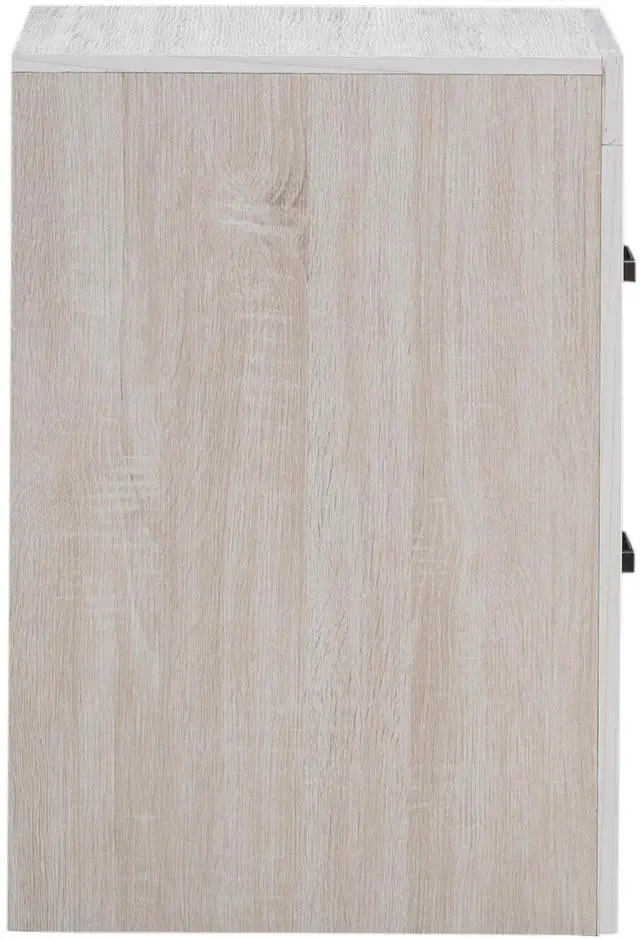 Alt view image 6 of 7 - Brantford Coastal White 2-Drawer Nightstand