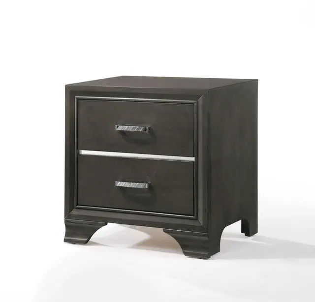 Main image of Carine II Gray Finish Nightstand