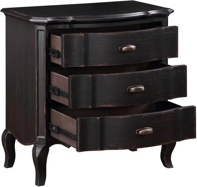 Alt view image 7 of 7 - Chelmsford Antique Black Finish Nightstand