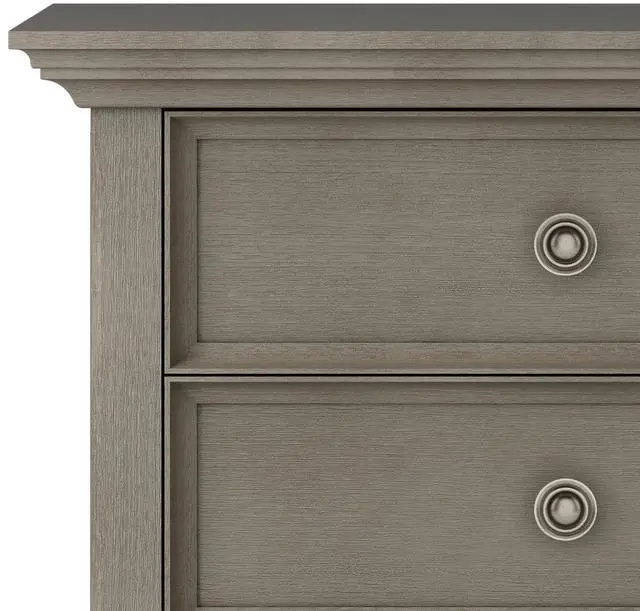 Alt view image 2 of 7 - Amherst - Bedside Table - Farmhouse Grey