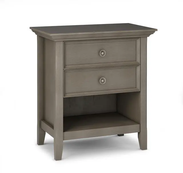 Main image of Amherst - Bedside Table - Farmhouse Grey