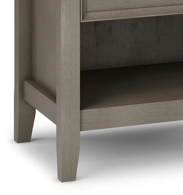 Alt view image 5 of 7 - Amherst - Bedside Table - Farmhouse Grey