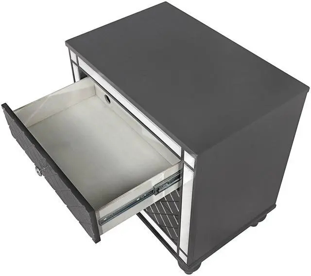 Alt view image 2 of 4 - Refino - Nightstand - Dark Gray