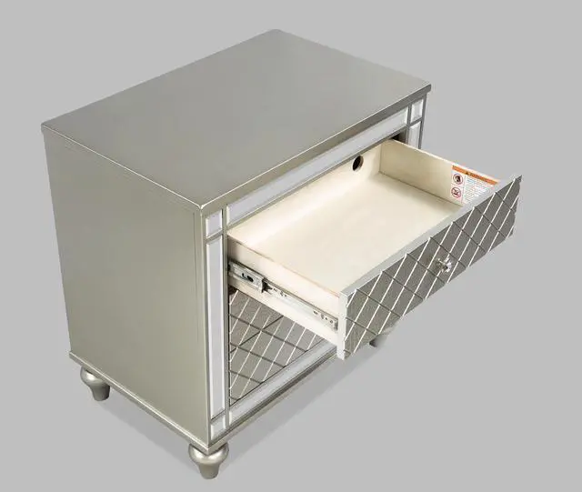 Alt view image 2 of 5 - Cristian - Nightstand - Champagne