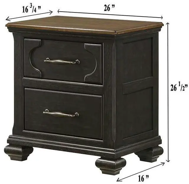 Alt view image 4 of 5 - Hamilton - Nightstand - Black