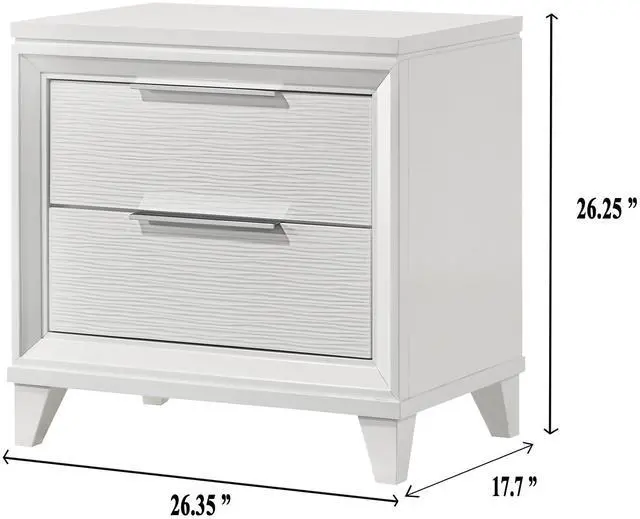 Alt view image 3 of 5 - Cressida - Nightstand - White