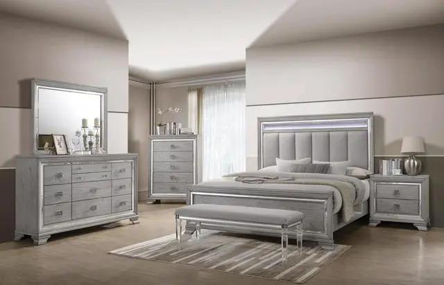 Alt view image 4 of 4 - Vail - Nightstand - Gray