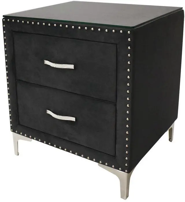 Alt view image 3 of 6 - Lucinda - Nightstand - Black