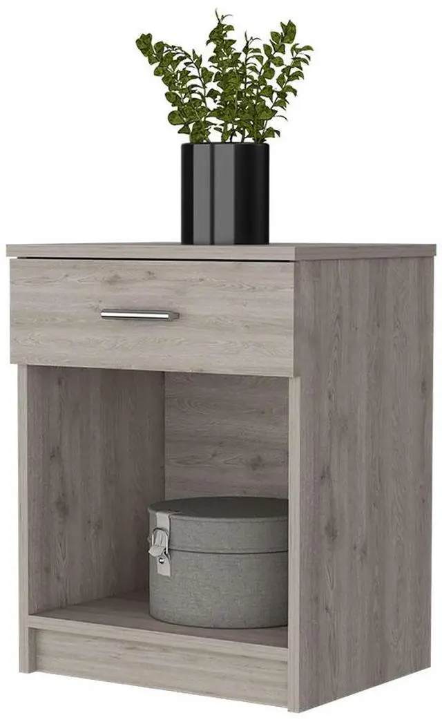 Alt view image 6 of 7 - Pictor Nightstand, One Drawer, Lower Shelf, Superior Top