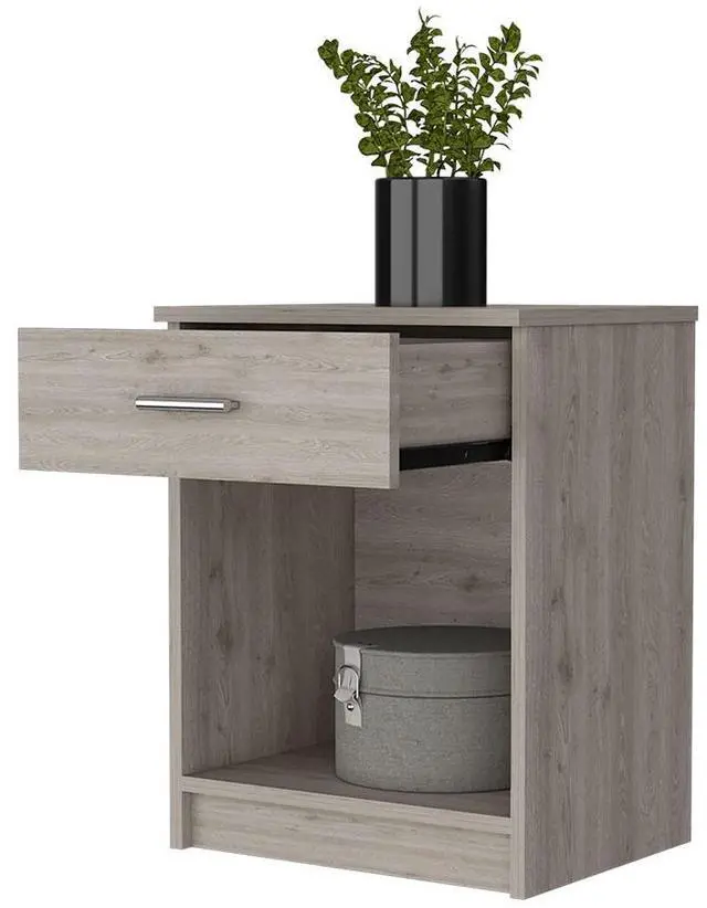 Alt view image 7 of 7 - Pictor Nightstand, One Drawer, Lower Shelf, Superior Top