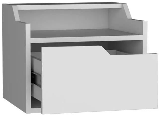 Alt view image 2 of 7 - Floating Nightstand Chester, Bedroom, White