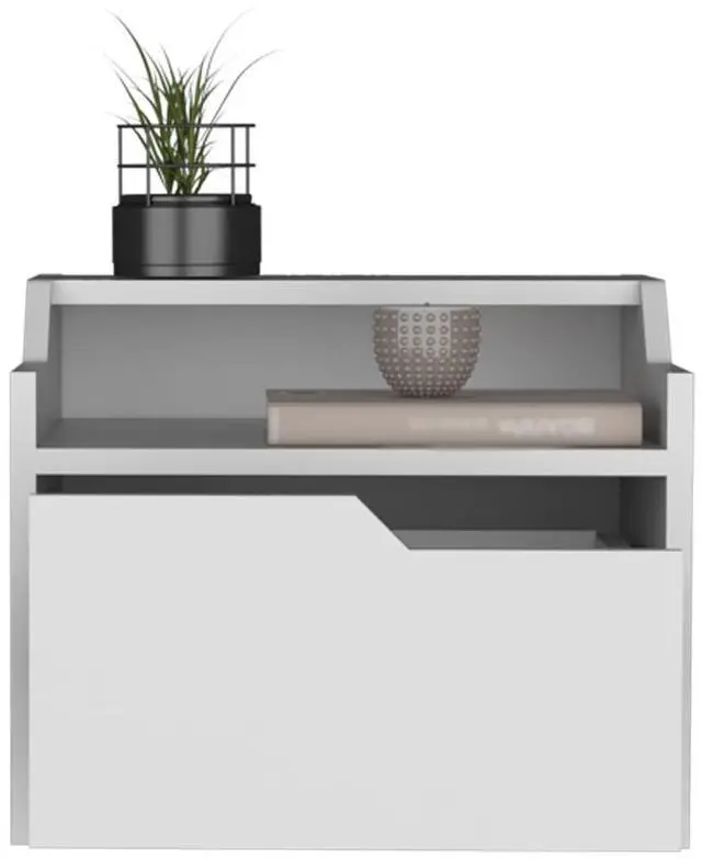 Alt view image 7 of 7 - Floating Nightstand Chester, Bedroom, White