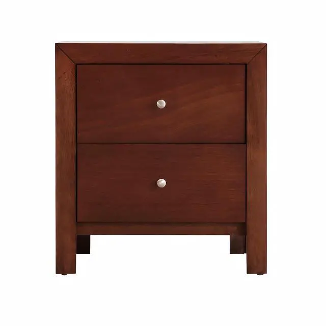 Alt view image 2 of 6 - Elegant Cherry Nightstand With Storage