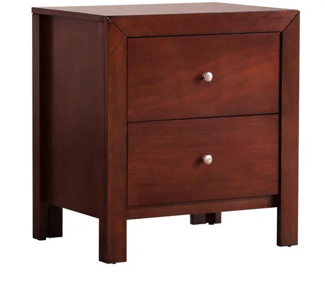 Alt view image 3 of 6 - Elegant Cherry Nightstand With Storage
