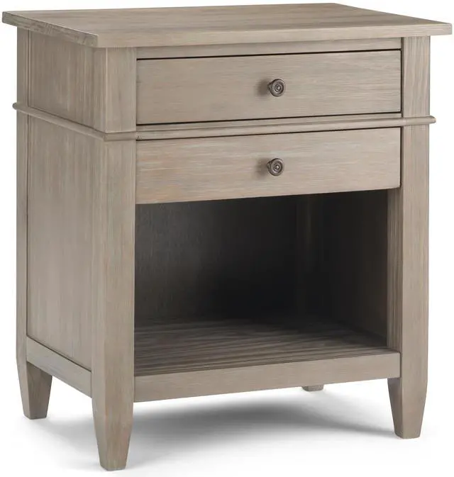 Main image of Carlton - Bedside Table - Distressed Grey