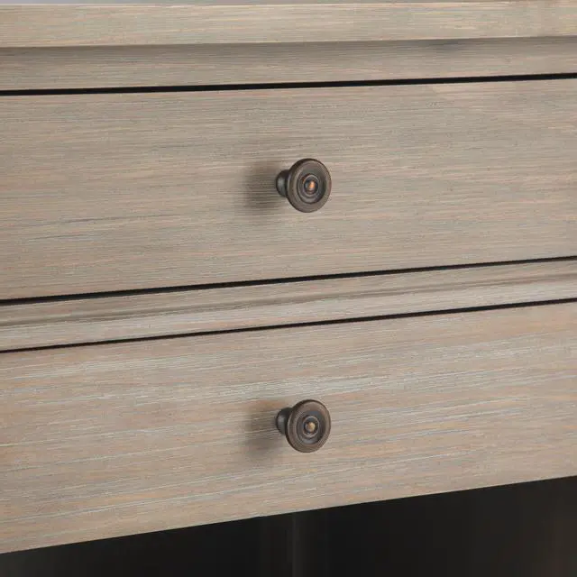 Alt view image 2 of 7 - Carlton - Bedside Table - Distressed Grey