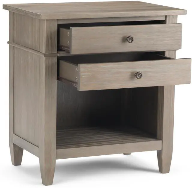 Alt view image 7 of 7 - Carlton - Bedside Table - Distressed Grey