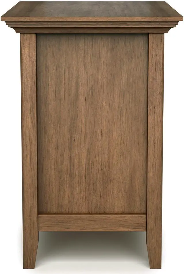 Alt view image 2 of 5 - Amherst - Bedside Table - Rustic Natural Aged Brown