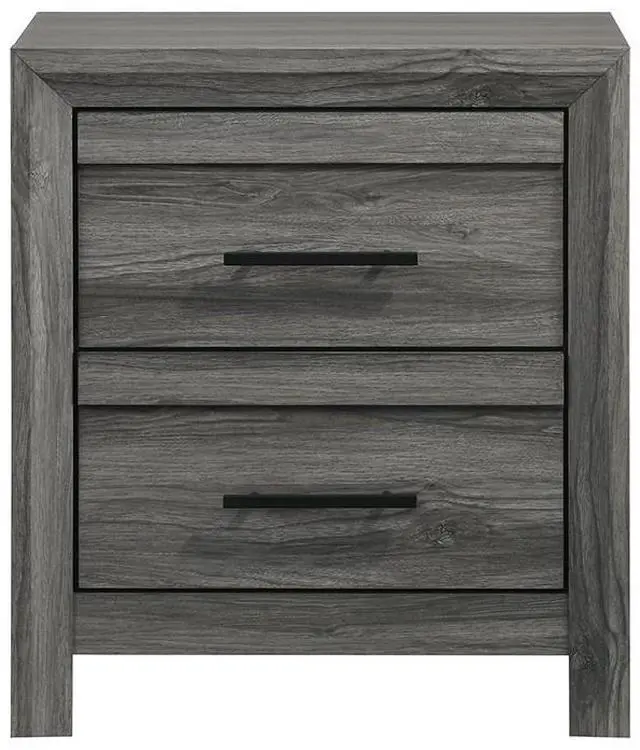Main image of Denver Modern Style 2-Drawer Night stand Made with Wood in Gray  same as G150108547  (NJ inventory)