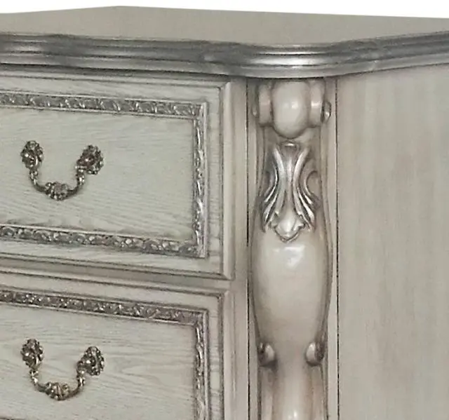 Alt view image 2 of 7 - Dresden Vintage Bone White Finish Nightstand