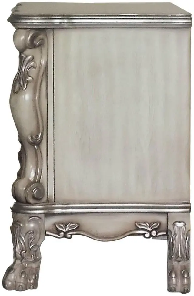 Alt view image 6 of 7 - Dresden Vintage Bone White Finish Nightstand