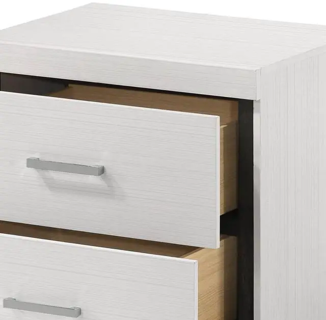 Alt view image 2 of 7 - Casilda White Finish Nightstand
