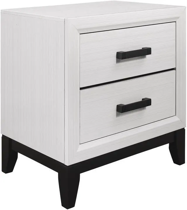 Alt view image 3 of 4 - MIRAGE WHITE NIGHTSTAND