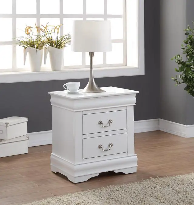 Main image of Louis Philippe White Finish Nightstand