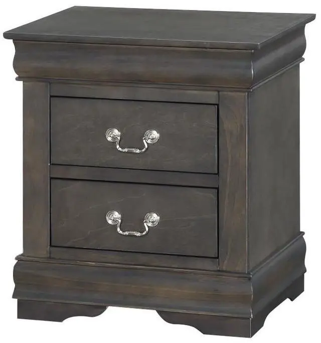 Alt view image 3 of 6 - Louis Philippe Dark Gray Nightstand