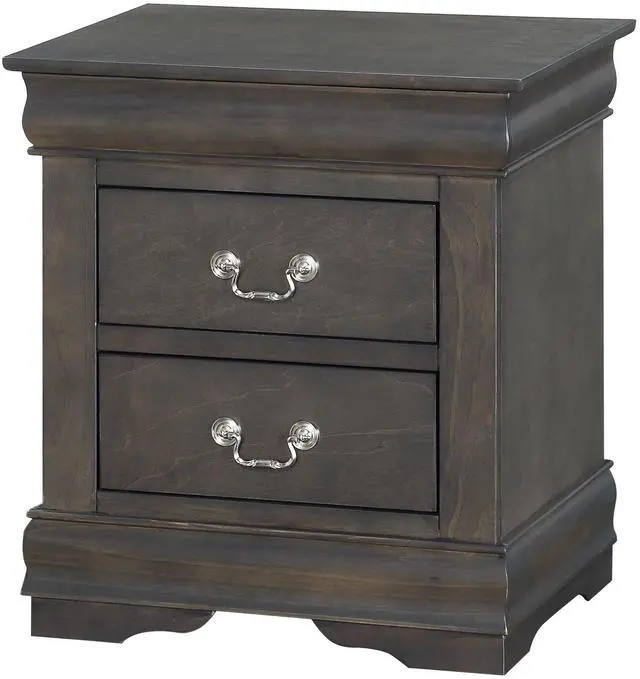 Main image of Louis Philippe Dark Gray Nightstand