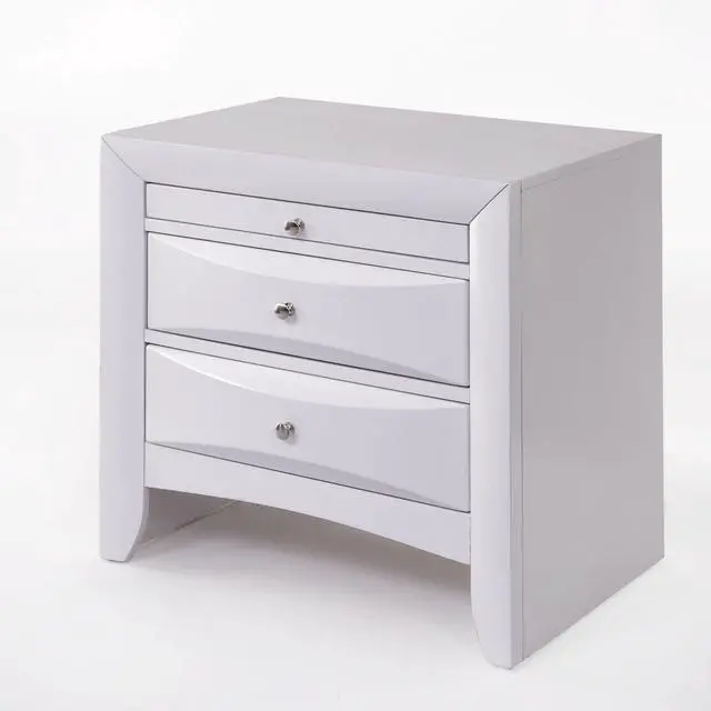 Alt view image 2 of 5 - Ireland White Finish Nightstand