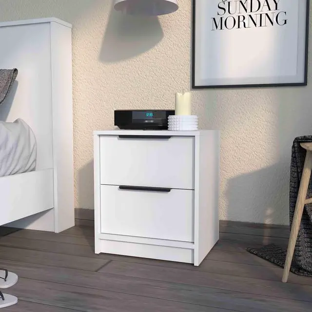 Main image of Washington Nightstand, Two Large Drawers