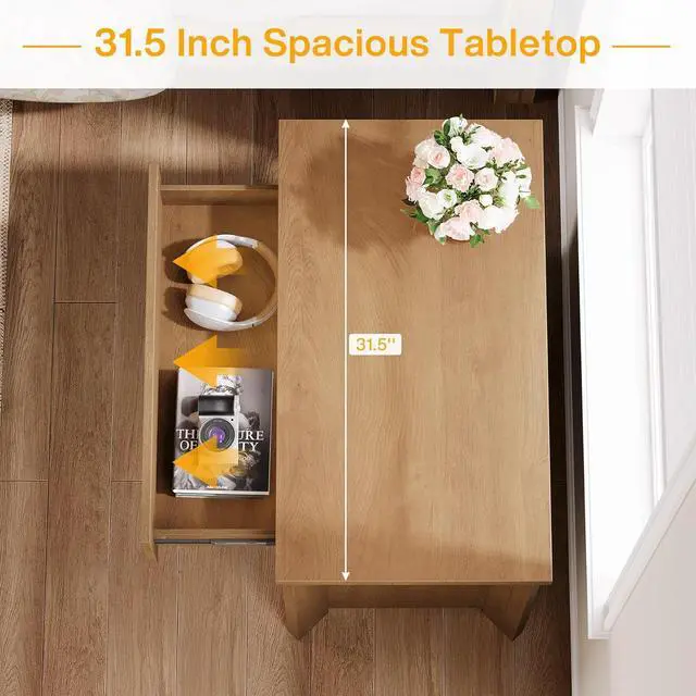 Alt view image 7 of 7 - 32" Farmhouse Nightstand with 3 Drawers, Large Rustic Brown Bedside Table with Ample Storage for Bedroom & Living Room