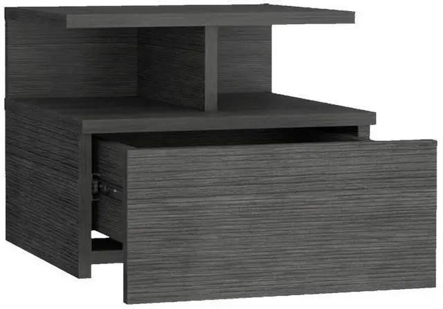 Alt view image 2 of 7 - Nightstand Floating Flopini, Bedroom, Smokey Oak