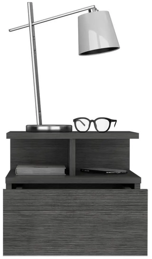 Alt view image 4 of 7 - Nightstand Floating Flopini, Bedroom, Smokey Oak