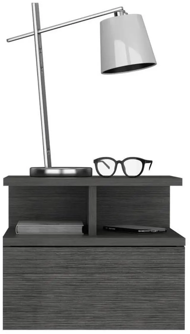 Alt view image 7 of 7 - Nightstand Floating Flopini, Bedroom, Smokey Oak